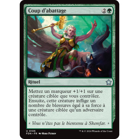 (Foil) Verte - Coup d'abattage (U) [FDN]