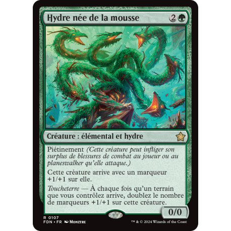 (Foil) Verte - Hydre née de la mousse (V1) (R) [FDN]