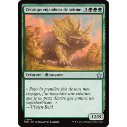 (Foil) Verte - Cératops enjambeur de séisme (U) [FDN]