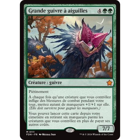 (Foil) Verte - Grande guivre à aiguilles (V1) (M) [FDN]