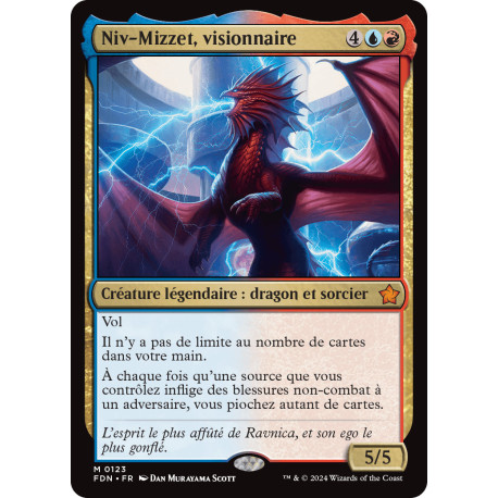(Foil) Multicolore - Niv-Mizzet, visionnaire (V1) (M) [FDN]