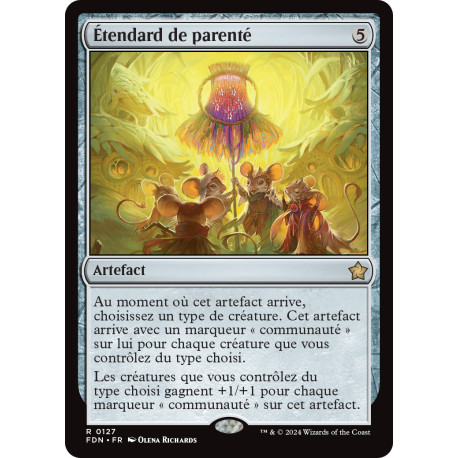 (Foil) Incolore - Etendard de parenté (V1) (R) [FDN]