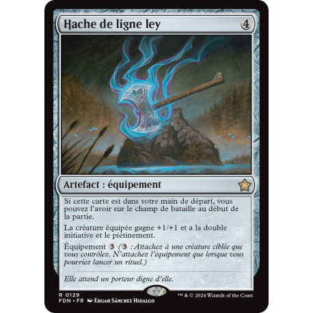 (Foil) Incolore - Hache de ligne ley (V1) (R) [FDN]