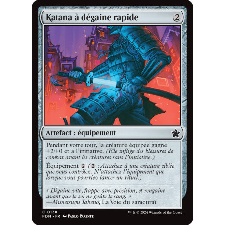 (Foil) Incolore - Katana à dégaine rapide (C) [FDN]