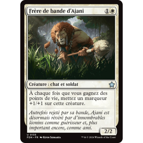 (Foil) Blanche - Frère de bande d'Ajani (V1) (U) [FDN]