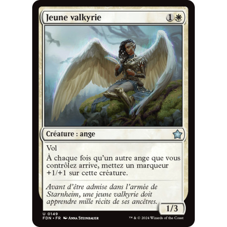 (Foil) Blanche - Jeune valkyrie (V1) (U) [FDN]