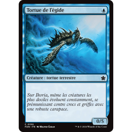 (Foil) Bleue - Tortue de l'égide (C) [FDN]