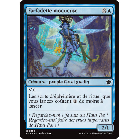 (Foil) Bleue - Farfadette moqueuse (C) [FDN]