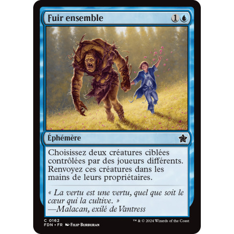 (Foil) Bleue - Fuir ensemble (C) [FDN]