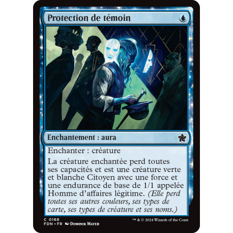 (Foil) Bleue - Protection de témoin (C) [FDN]