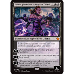 (Foil) Noire - Liliana, générale de la Horde de l'effroi (V1) (M) [FDN]