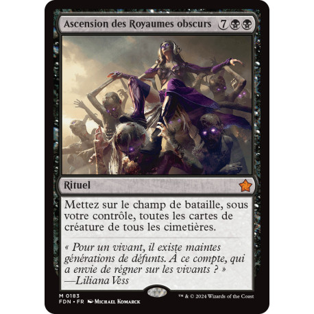 (Foil) Noire - Ascension des Royaumes obscurs (V1) (M) [FDN]