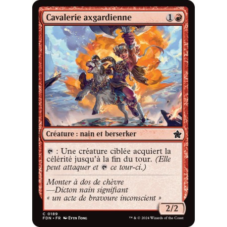 (Foil) Rouge - Cavalerie axgardienne (C) [FDN]