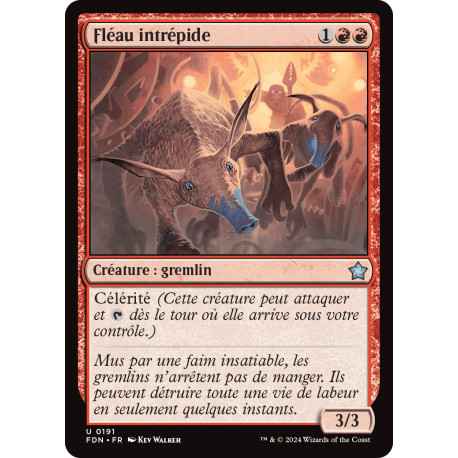 (Foil) Rouge - Fléau intrépide (U) [FDN]
