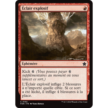 (Foil) Rouge - Éclair explosif (C) [FDN]