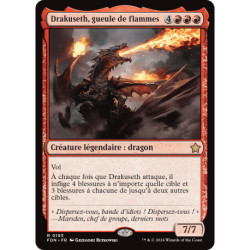 (Foil) Rouge - Drakuseth, gueule de flammes (R) [FDN]