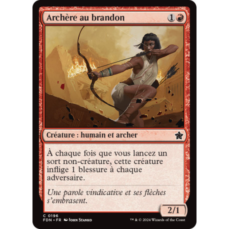 (Foil) Rouge - Archère au brandon (C) [FDN]