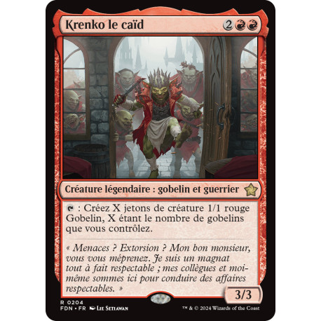 (Foil) Rouge - Krenko le caïd (R) [FDN]