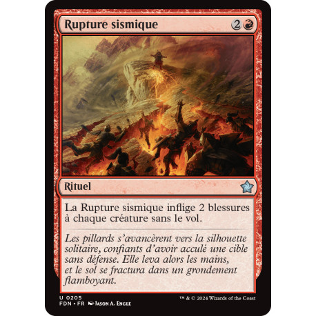(Foil) Rouge - Rupture sismique (U) [FDN]