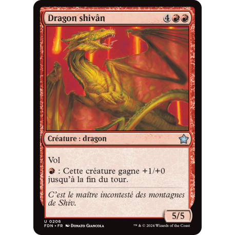 (Foil) Rouge - Dragon shivân (U) [FDN]