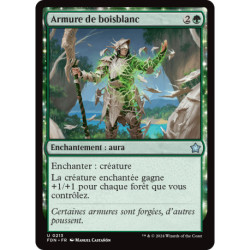 (Foil) Verte - Armure de boisblanc (U) [FDN]