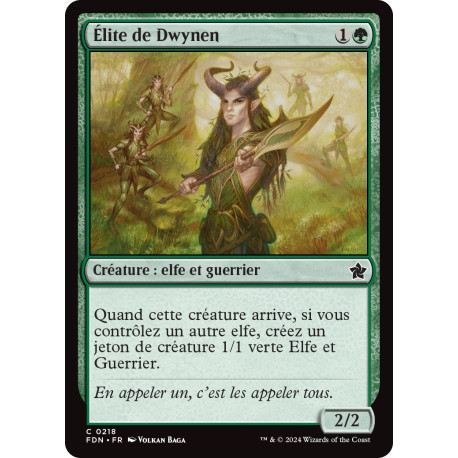(Foil) Verte - Élite de Dwynen (C) [FDN]