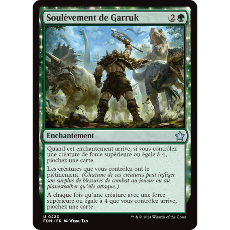 (Foil) Verte - Soulèvement de Garruk (U) [FDN]