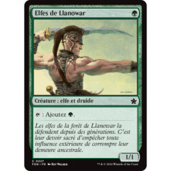 (Foil) Verte - Elfes de Llanowar (C) [FDN]