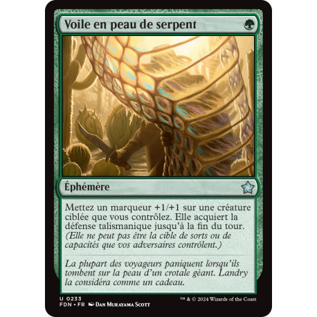 (Foil) Verte - Voile en peau de serpent (U) [FDN]