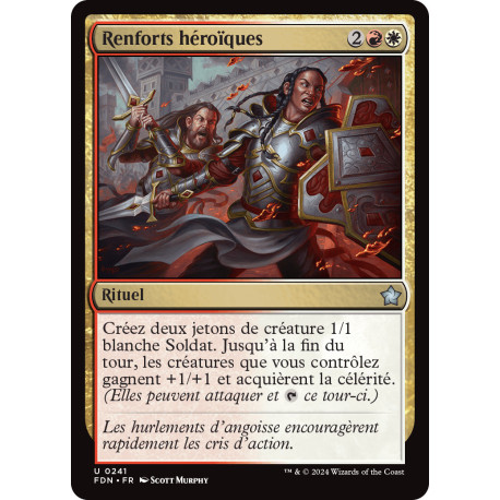(Foil) Multicolore - Renforts héroïques (U) [FDN]