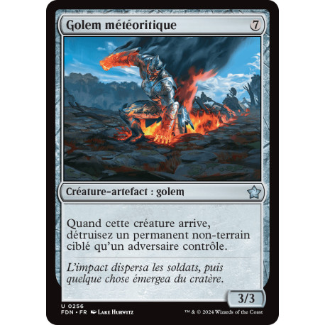 (Foil) Incolore - Golem météoritique (U) [FDN]