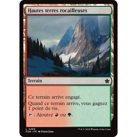 (Foil) Terrain - Hautes terres rocailleuses (C) [FDN]