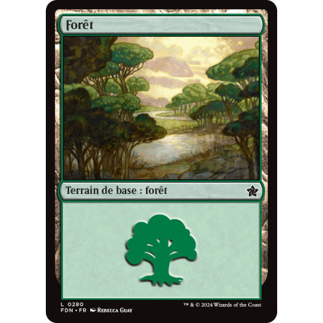 (Foil) Terrain - Forêt (V1) (L) [FDN]