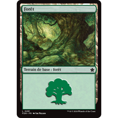 (Foil) Terrain - Forêt (V2) (L) [FDN]