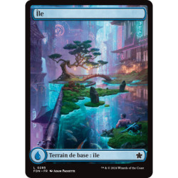 (Foil) Terrain - Île (V4 - Character Land: Kaito) (L) [FDN]