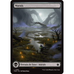 (Foil) Terrain - Marais (V4 - Character Land: Tinybones) (L) [FDN]
