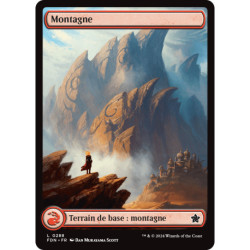 (Foil) Terrain - Montagne (V3 - Character Land: Chandra) (L) [FDN]