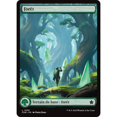 (Foil) Terrain - Forêt (V4 - Character Land: Vivien) (L) [FDN]
