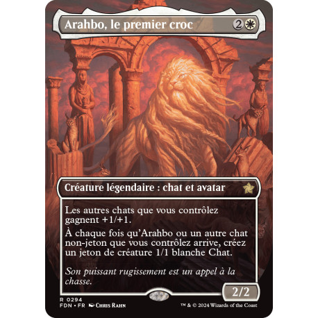 (Foil) Blanche - Arahbo, le premier croc (V2 - Borderless) (R) [FDN]