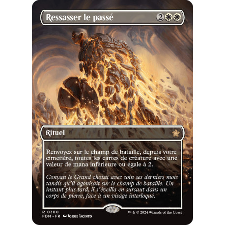 (Foil) Blanche - Ressasser le passé (V2 - Borderless) (R) [FDN]