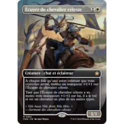 (Foil) Blanche - Écuyer de chevalier céleste (V2 - Borderless) (R) [FDN]
