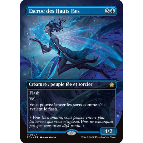(Foil) Bleue - Escroc des Hauts Fæs (V2 - Borderless) (R) [FDN]