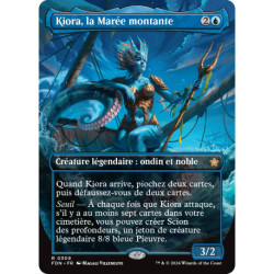 (Foil) Bleue - Kiora, la Marée montante (V2 - Borderless) (R) [FDN]