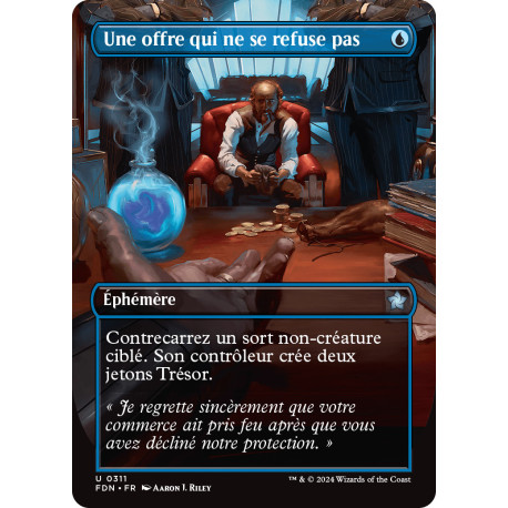 (Foil) Bleue - Une offre qui ne se refuse pas (V2 - Borderless) (U) [FDN]