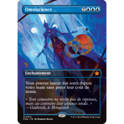 (Foil) Bleue - Omniscience (V2 - Borderless) (M) [FDN]