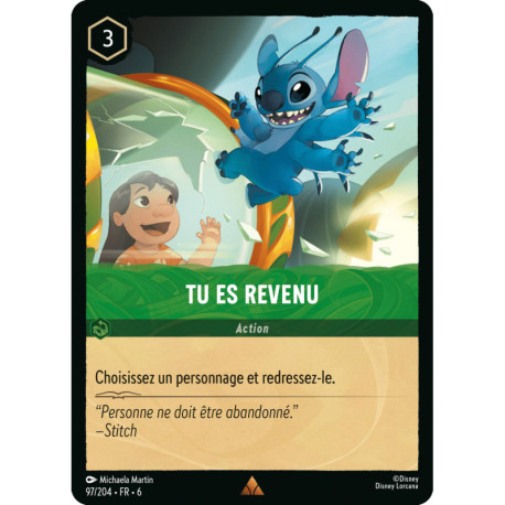 Tu es revenu [La Mer Azurite]
