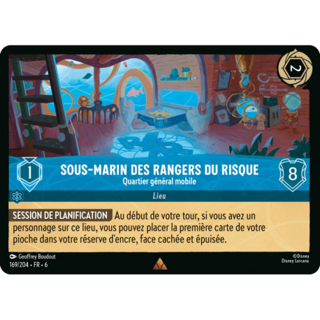 Sous-marin des rangers du risque : Quartier général mobile [La Mer Azurite]