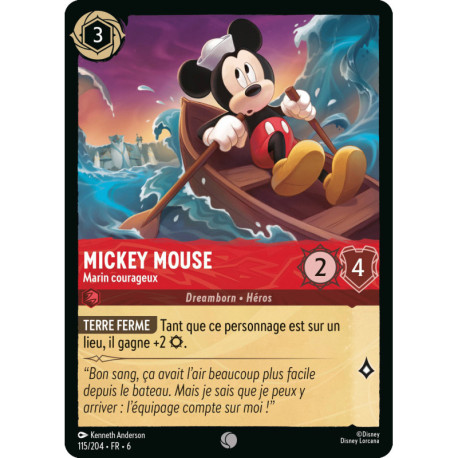 (Foil) Mickey Mouse : Marin courageux [La Mer Azurite]