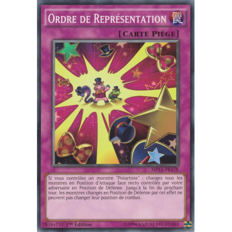 Ordre de Représentation (C) [MP15]
