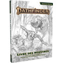 Livre des Monstres (couverture croquis) - Pathfinder 2eme édition